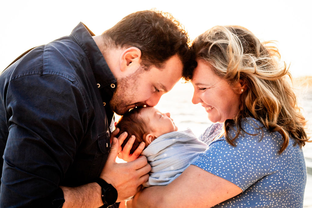 Beach photoshoot for newborn session