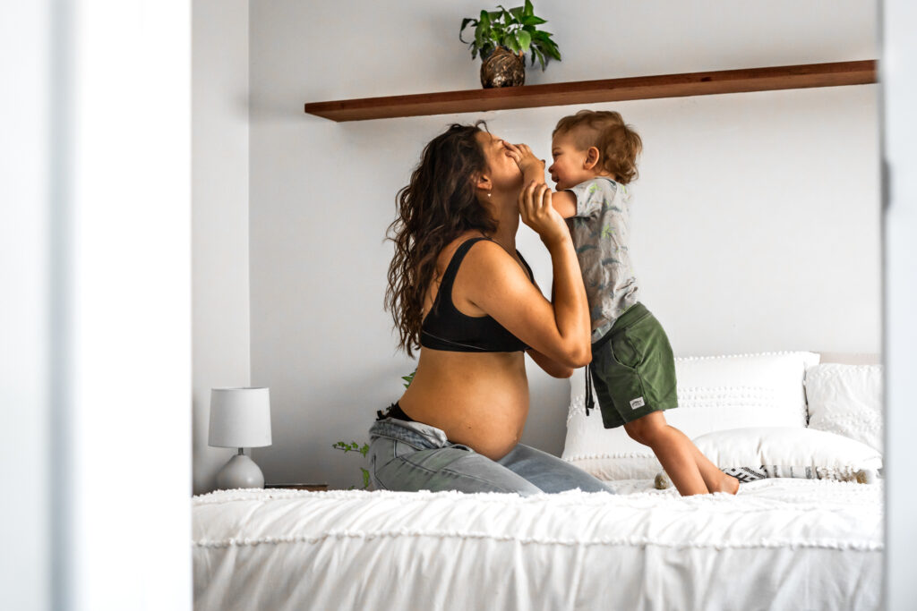 Indoor maternity session in Perth