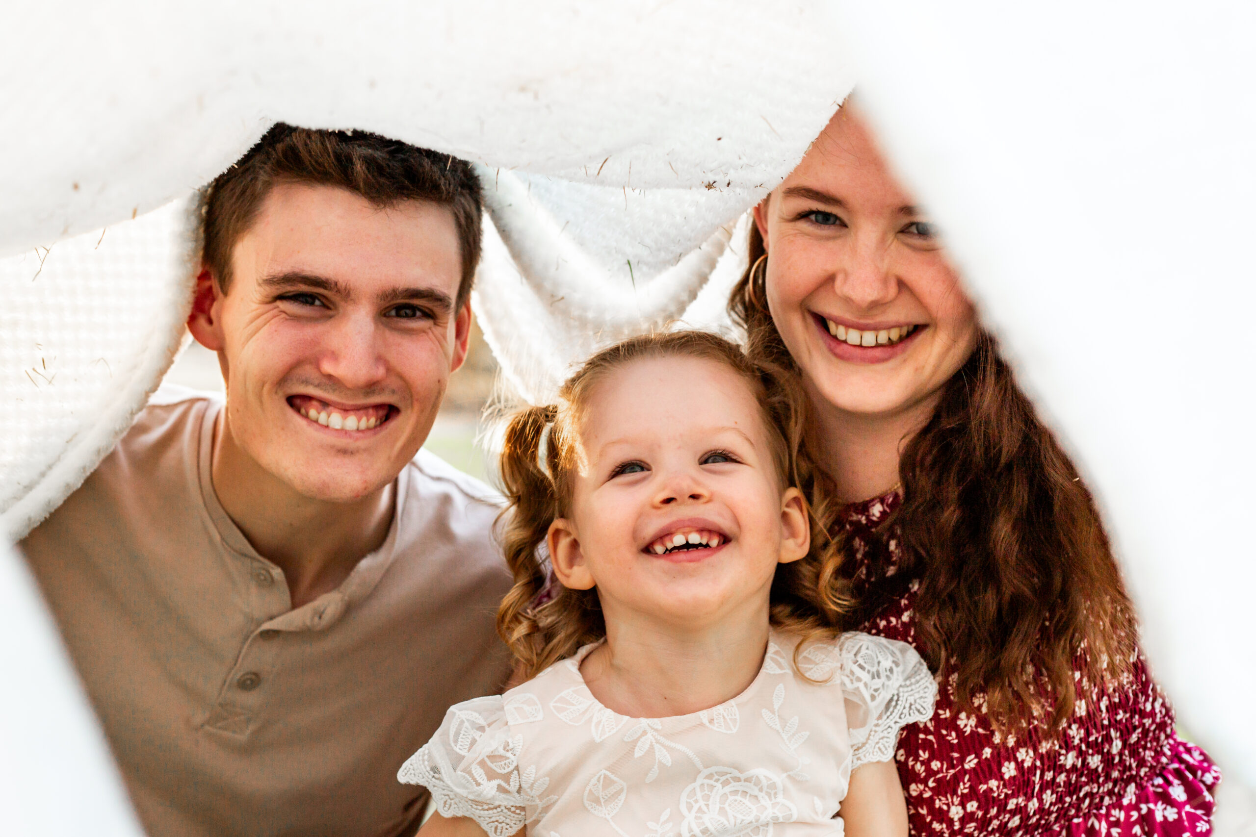 Playful family photoshoot